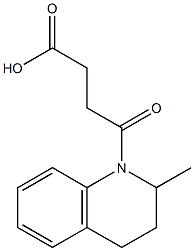 4-(2-methyl-1,2,3,4-tetrahydroquinolin-1-yl)-4-oxobutanoic acid 구조식 이미지