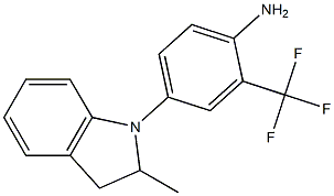 4-(2-methyl-2,3-dihydro-1H-indol-1-yl)-2-(trifluoromethyl)aniline Structure