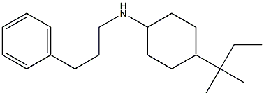 4-(2-methylbutan-2-yl)-N-(3-phenylpropyl)cyclohexan-1-amine Structure