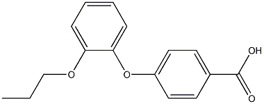 4-(2-propoxyphenoxy)benzoic acid Structure