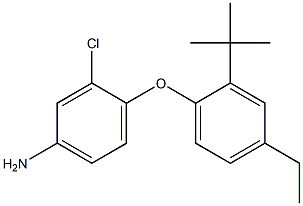 4-(2-tert-butyl-4-ethylphenoxy)-3-chloroaniline Structure