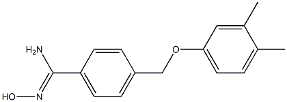 4-(3,4-dimethylphenoxymethyl)-N'-hydroxybenzene-1-carboximidamide Structure