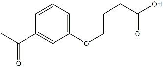 4-(3-acetylphenoxy)butanoic acid 구조식 이미지