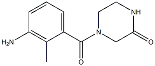 4-(3-amino-2-methylbenzoyl)piperazin-2-one 구조식 이미지