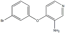 4-(3-bromophenoxy)pyridin-3-amine Structure