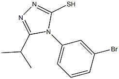 4-(3-bromophenyl)-5-(propan-2-yl)-4H-1,2,4-triazole-3-thiol Structure