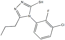 4-(3-chloro-2-fluorophenyl)-5-propyl-4H-1,2,4-triazole-3-thiol Structure