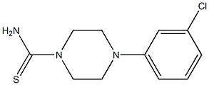 4-(3-chlorophenyl)piperazine-1-carbothioamide 구조식 이미지