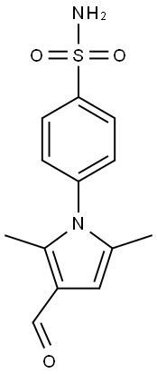 4-(3-formyl-2,5-dimethyl-1H-pyrrol-1-yl)benzenesulfonamide Structure
