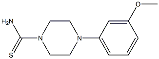 4-(3-methoxyphenyl)piperazine-1-carbothioamide 구조식 이미지