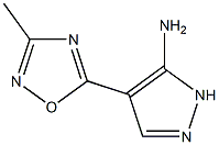 4-(3-methyl-1,2,4-oxadiazol-5-yl)-1H-pyrazol-5-amine Structure