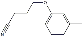 4-(3-methylphenoxy)butanenitrile 구조식 이미지