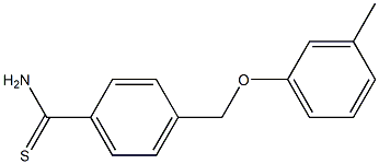 4-(3-methylphenoxymethyl)benzene-1-carbothioamide 구조식 이미지