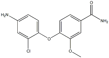 4-(4-amino-2-chlorophenoxy)-3-methoxybenzamide Structure