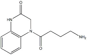 4-(4-aminobutanoyl)-1,2,3,4-tetrahydroquinoxalin-2-one 구조식 이미지