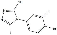 4-(4-bromo-3-methylphenyl)-5-methyl-4H-1,2,4-triazole-3-thiol 구조식 이미지