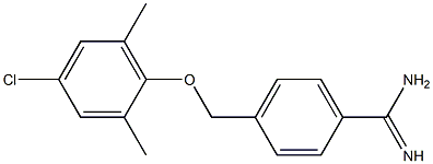 4-(4-chloro-2,6-dimethylphenoxymethyl)benzene-1-carboximidamide 구조식 이미지
