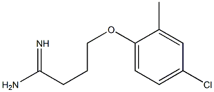 4-(4-chloro-2-methylphenoxy)butanimidamide Structure