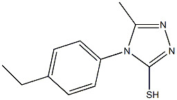 4-(4-ethylphenyl)-5-methyl-4H-1,2,4-triazole-3-thiol Structure