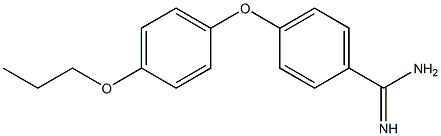 4-(4-propoxyphenoxy)benzene-1-carboximidamide 구조식 이미지