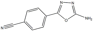 4-(5-amino-1,3,4-oxadiazol-2-yl)benzonitrile Structure