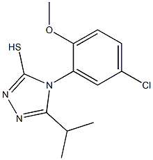 4-(5-chloro-2-methoxyphenyl)-5-(propan-2-yl)-4H-1,2,4-triazole-3-thiol Structure