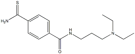 4-(aminocarbonothioyl)-N-[3-(diethylamino)propyl]benzamide Structure