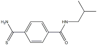 4-(aminocarbonothioyl)-N-isobutylbenzamide 구조식 이미지