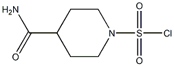 4-(aminocarbonyl)piperidine-1-sulfonyl chloride 구조식 이미지