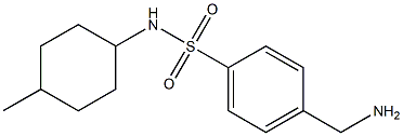 4-(aminomethyl)-N-(4-methylcyclohexyl)benzenesulfonamide 구조식 이미지