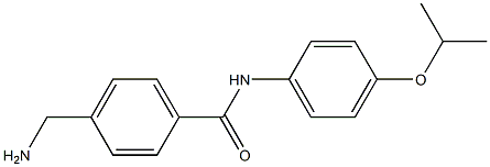 4-(aminomethyl)-N-[4-(propan-2-yloxy)phenyl]benzamide 구조식 이미지