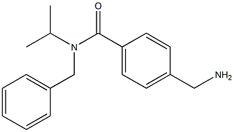 4-(aminomethyl)-N-benzyl-N-(propan-2-yl)benzamide 구조식 이미지