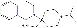 4-(aminomethyl)-N-benzyl-N-ethyl-1-(propan-2-yl)piperidin-4-amine 구조식 이미지