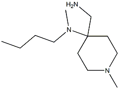 4-(aminomethyl)-N-butyl-N,1-dimethylpiperidin-4-amine 구조식 이미지
