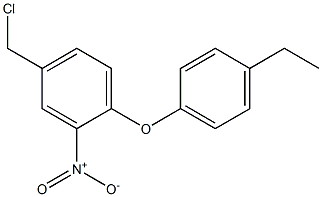 4-(chloromethyl)-1-(4-ethylphenoxy)-2-nitrobenzene Structure