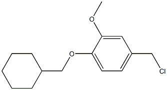 4-(chloromethyl)-1-(cyclohexylmethoxy)-2-methoxybenzene Structure