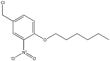 4-(chloromethyl)-1-(hexyloxy)-2-nitrobenzene 구조식 이미지