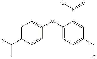 4-(chloromethyl)-2-nitro-1-[4-(propan-2-yl)phenoxy]benzene Structure
