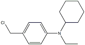 4-(chloromethyl)-N-cyclohexyl-N-ethylaniline 구조식 이미지