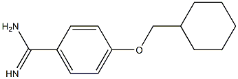 4-(cyclohexylmethoxy)benzenecarboximidamide Structure