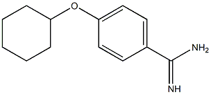 4-(cyclohexyloxy)benzene-1-carboximidamide 구조식 이미지