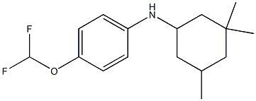 4-(difluoromethoxy)-N-(3,3,5-trimethylcyclohexyl)aniline 구조식 이미지