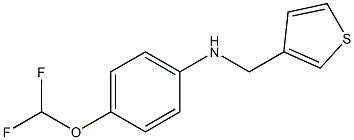 4-(difluoromethoxy)-N-(thiophen-3-ylmethyl)aniline Structure