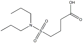 4-(dipropylsulfamoyl)butanoic acid 구조식 이미지