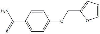 4-(furan-2-ylmethoxy)benzene-1-carbothioamide Structure