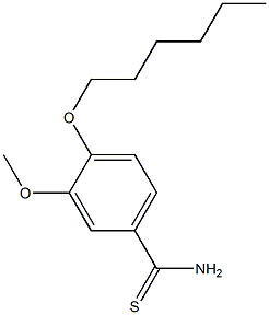 4-(hexyloxy)-3-methoxybenzene-1-carbothioamide Structure