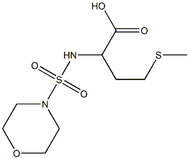 4-(methylsulfanyl)-2-[(morpholine-4-sulfonyl)amino]butanoic acid 구조식 이미지
