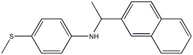 4-(methylsulfanyl)-N-[1-(naphthalen-2-yl)ethyl]aniline Structure
