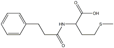 4-(methylthio)-2-[(3-phenylpropanoyl)amino]butanoic acid Structure