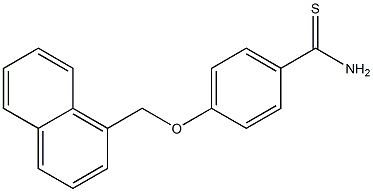 4-(naphthalen-1-ylmethoxy)benzene-1-carbothioamide Structure